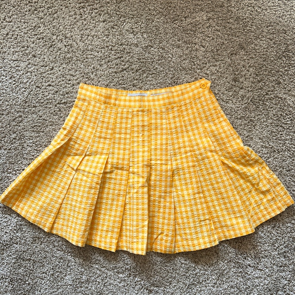 Urban Outfitters Yellow Plaid Women's Skirt